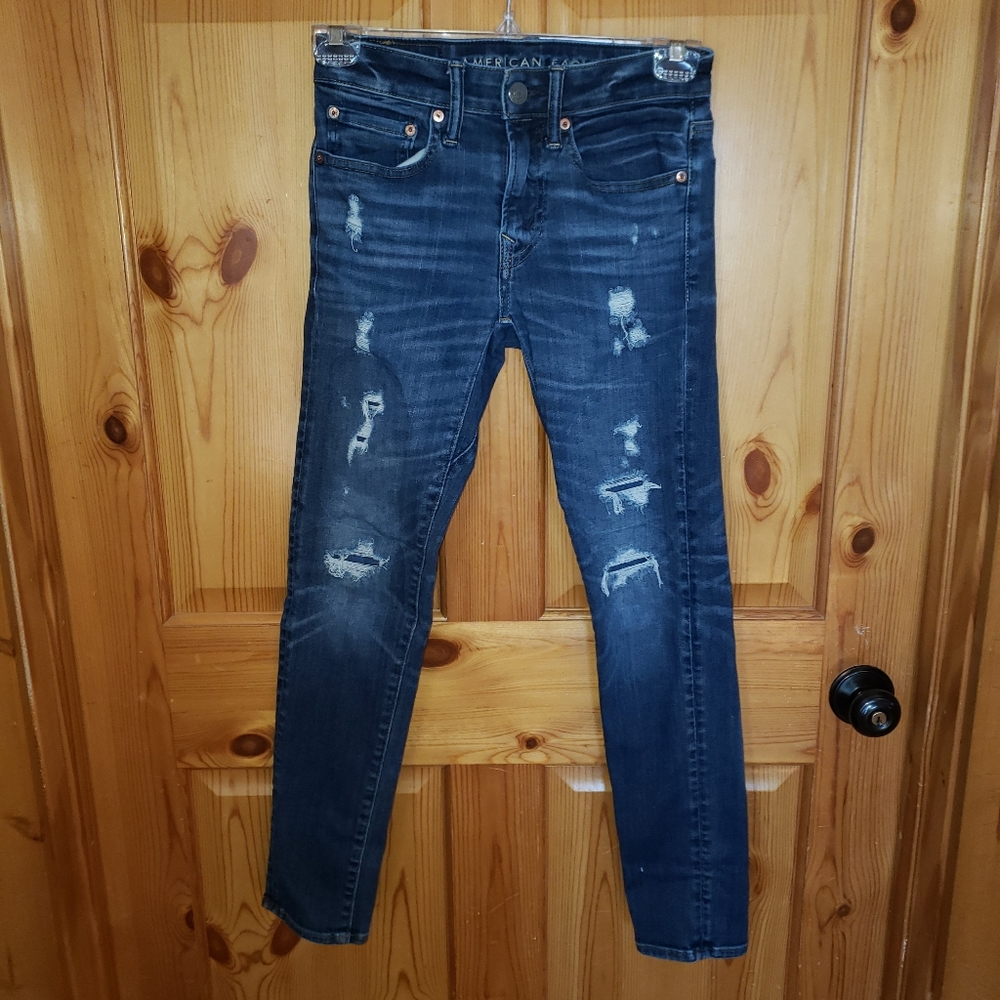 American Eagle Airflex 360 distressed mens jeans size 28 x 30